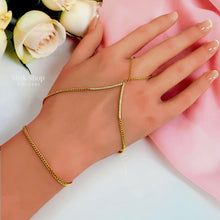 Medical-grade stainless steel geometric zircon hand chain bracelet – Misk Shop