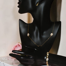 European Inspired Zircon Necklace Set