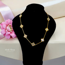 Van Cleef Inspired Double-Face Necklace – Natural Mother of Pearl