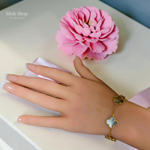 Van Cleef Inspired Double-Face Bracelet – Adjustable Size