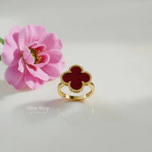 Luxury Van Cleef Inspired Set – Natural Shell & 5A Zircon Gold Plated