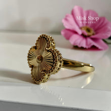 Luxury Van Cleef Inspired Set – Natural Shell & 5A Zircon Gold Plated
