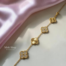 Luxury Van Cleef Inspired Set – Natural Shell & 5A Zircon Gold Plated