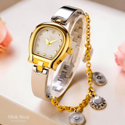 MissFox Women's Bracelet Watch – Gold / Two-Tone Gold & Silver