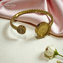 Gold Plated Coin Cuff Bracelet