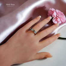 White Gold & Platinum Love Inspired Zircon Ring