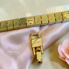 Adjustable love style bangle bracelet in gold and silver stainless steel with removable links