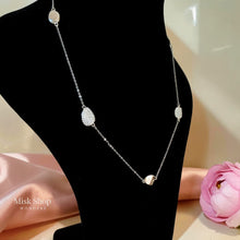Women zircon necklace set gold plated European inspired design
