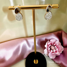 Women zircon necklace set gold plated European inspired design
