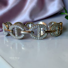 طقم اسوارة وخاتم ستايل APM مطلي ذهب مرصع زيركون 5A من Misk Shop