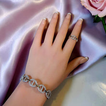 طقم اسوارة وخاتم ستايل APM مطلي ذهب مرصع زيركون 5A من Misk Shop