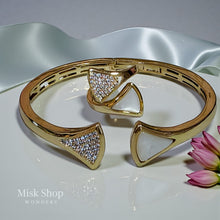 Gold Plated Geometric Bracelet & Ring Set Inspired Design