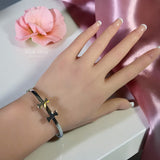Hermès inspired classic H bracelet in gold and silver tones by Misk Shop