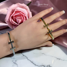 اسوارة تصميم H كلاسيك مطلية ذهب عيار 18 أو فضي لامع من Misk Shop