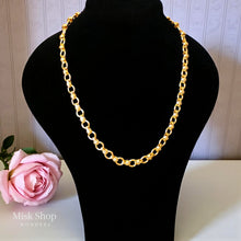Classic link chain necklace 18K gold plated stainless steel women jewelry