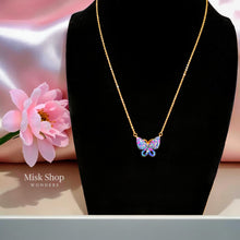 
سنسال فراشة ملون مرصع زركون مطلي ذهب عيار 21 من Misk Shop