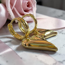 حلق قلب متدلّي مطلي ذهب من Misk Shop