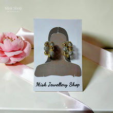 حلق مكس ذهب وفضة مطلي من Misk Shop