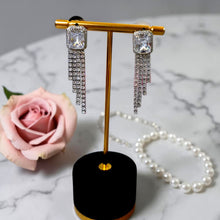Luxury Bridal Zircon Waterfall Jewelry Set
