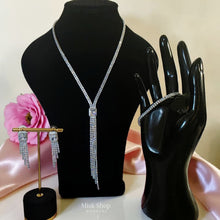 Luxury Bridal Zircon Waterfall Jewelry Set