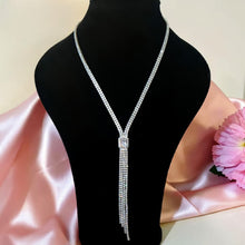 Luxury Bridal Zircon Waterfall Jewelry Set
