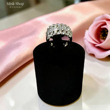 Luxury classic zircon jewelry set with necklace, earrings, bracelet, and free-size ring for elegant bridal and formal occasions