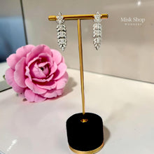 Luxury classic zircon jewelry set with necklace, earrings, bracelet, and free-size ring for elegant bridal and formal occasions