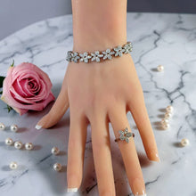 Luxury Floral Bridal Zircon Jewelry Set
