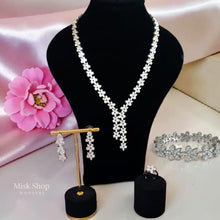 Luxury Floral Bridal Zircon Jewelry Set