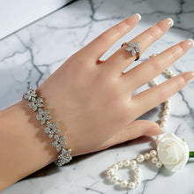 Luxury Floral Bridal Zircon Jewelry Set