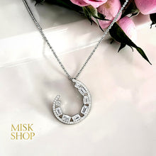 Silver open teardrop pendant detail