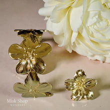 18K gold plated floral bracelet for women nature inspired design with optional free size ring
