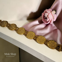 21K gold plated coin style bracelet from Misk Shop