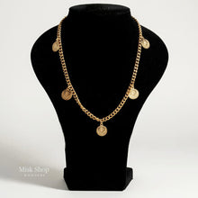 21K gold plated coin chain necklace from Misk Shop