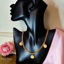 21K gold plated coin chain necklace from Misk Shop