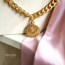 21K gold plated coin chain necklace from Misk Shop