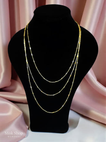 18K gold plated layered necklace from Misk Shop