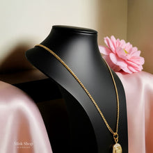Long Ottoman coin necklace with zircon stones from Misk Shop