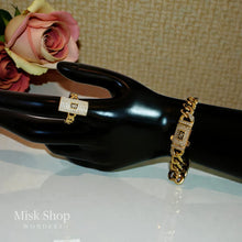 21K gold plated Monaco zircon necklace bracelet and adjustable ring set from Misk Shop