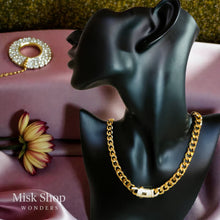 21K gold plated Monaco zircon necklace bracelet and adjustable ring set from Misk Shop