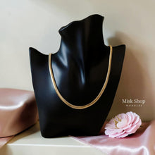 18K gold plated wide snake chain necklace from Misk Shop