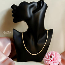 18K gold plated wide snake chain necklace from Misk Shop