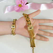 اسوارة عريضة مطلية ذهب مستوحاة من موناكو من Misk Shop