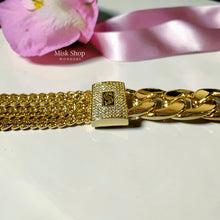 اسوارة عريضة مطلية ذهب مستوحاة من موناكو من Misk Shop