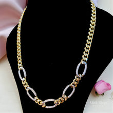 Oval link chain necklace gold plated 18K stainless steel women jewelry
