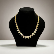 Royal Two-Tone Gold Bridal Zircon Jewelry Set