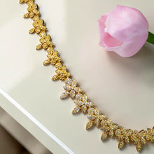 Royal Two-Tone Gold Bridal Zircon Jewelry Set