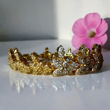 Royal Two-Tone Gold Bridal Zircon Jewelry Set