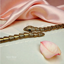 Luxury Snake Bracelet 18K Gold Plated with 5A Zircon – Adjustable Size