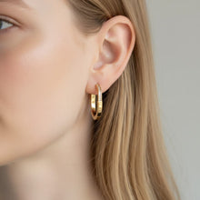 حلق دائري كلاسيك مطلي ذهب 21 من Misk Shop